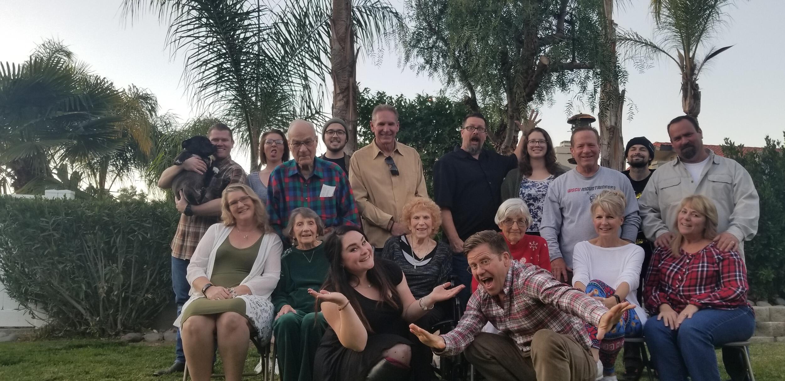 Christmas day with family.