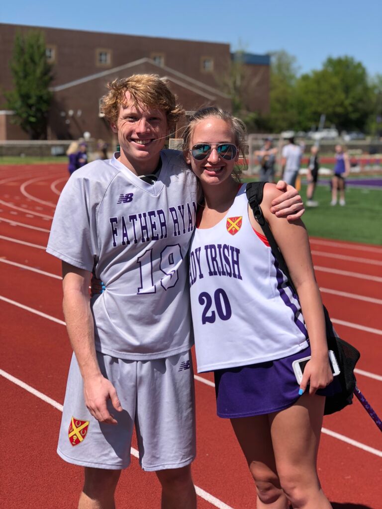 Nick and Kate both played on the lacrosse teams for their high school.