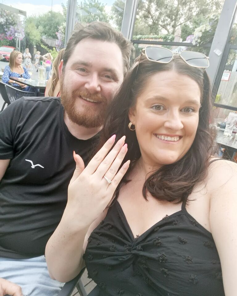 We got engaged