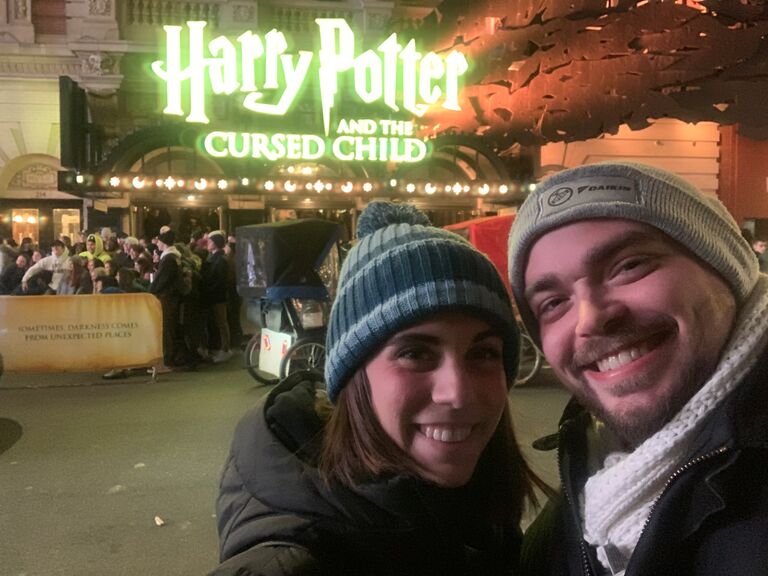 Right before the world shutdown we were having a date night on Broadway as a belated Valentine's Day celebration. It's crazy to think back on but we had a great time nonetheless.