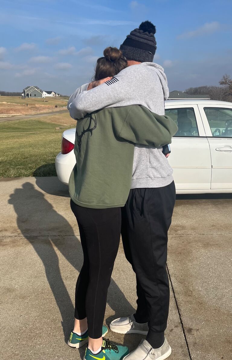 Brady came to Iowa for Thanksgiving. It was supposed to be a surprise, but he got too excited and told me a few days before. But regardless, I was so happy. 