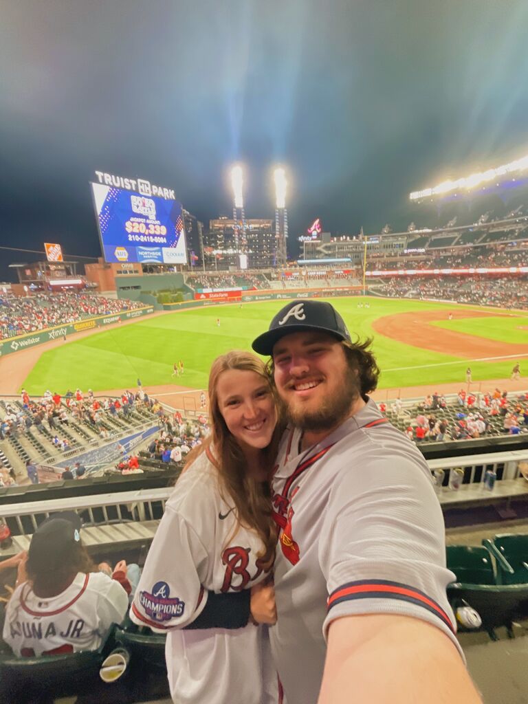 Carrie went to her first Braves game!