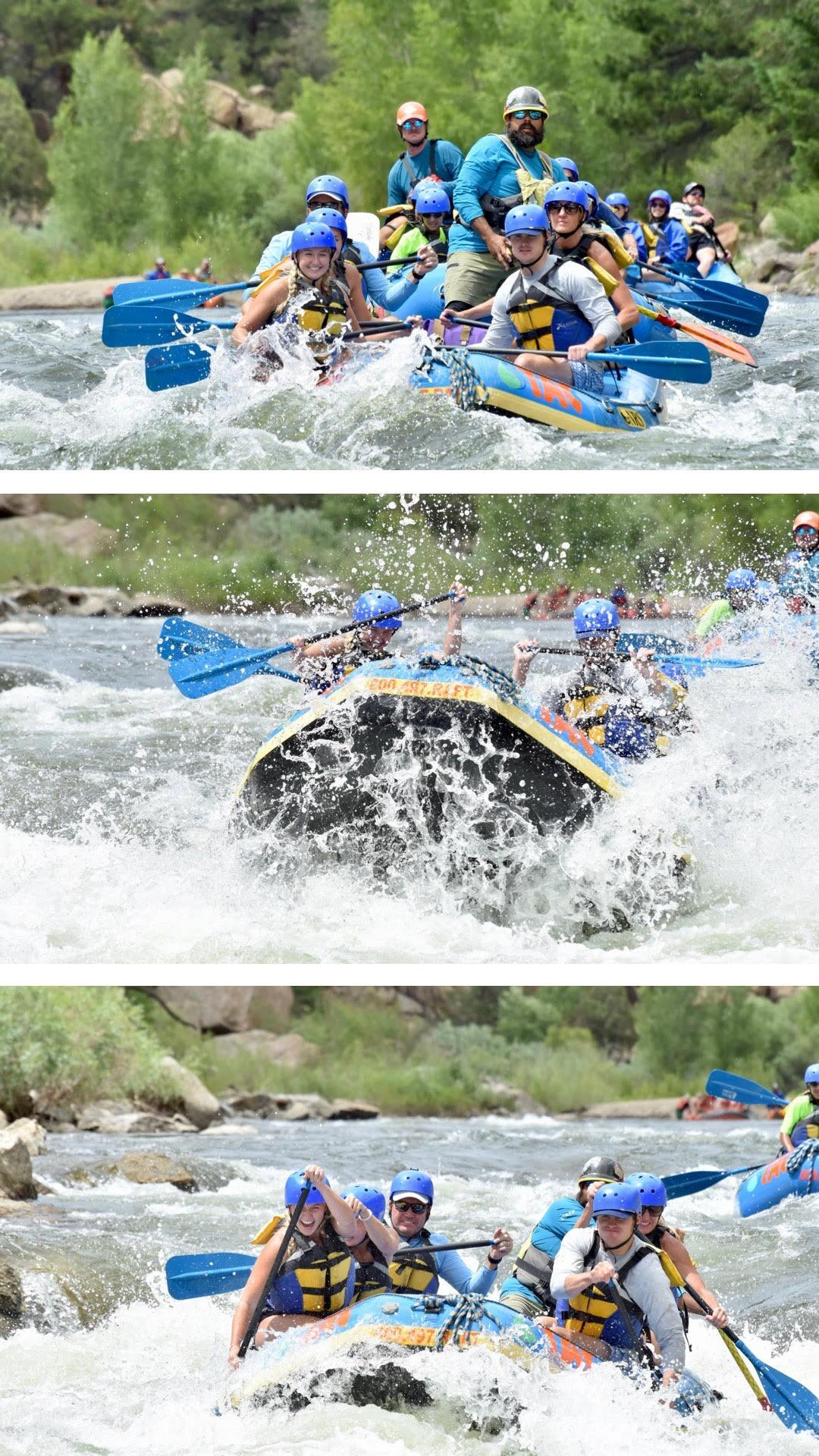 Water rafting in Vail!