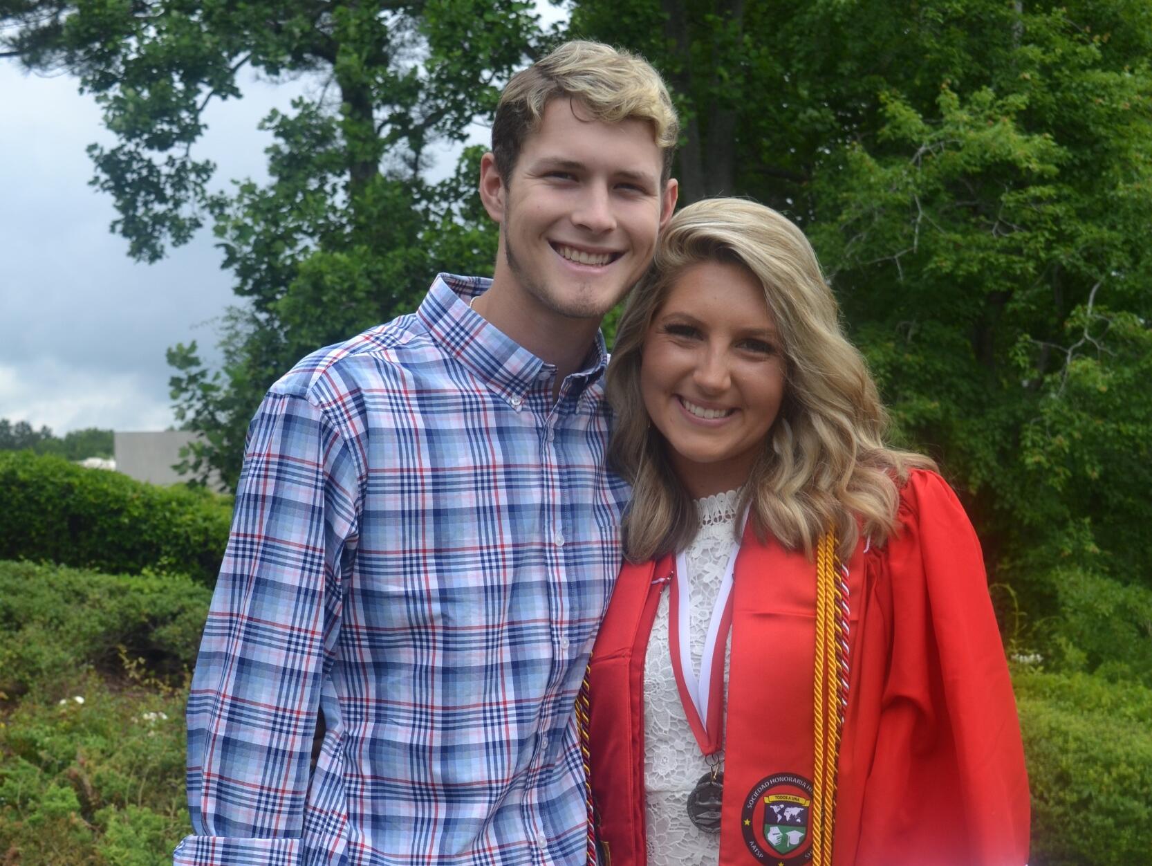 HS graduation and Alex's baseball playoff hair