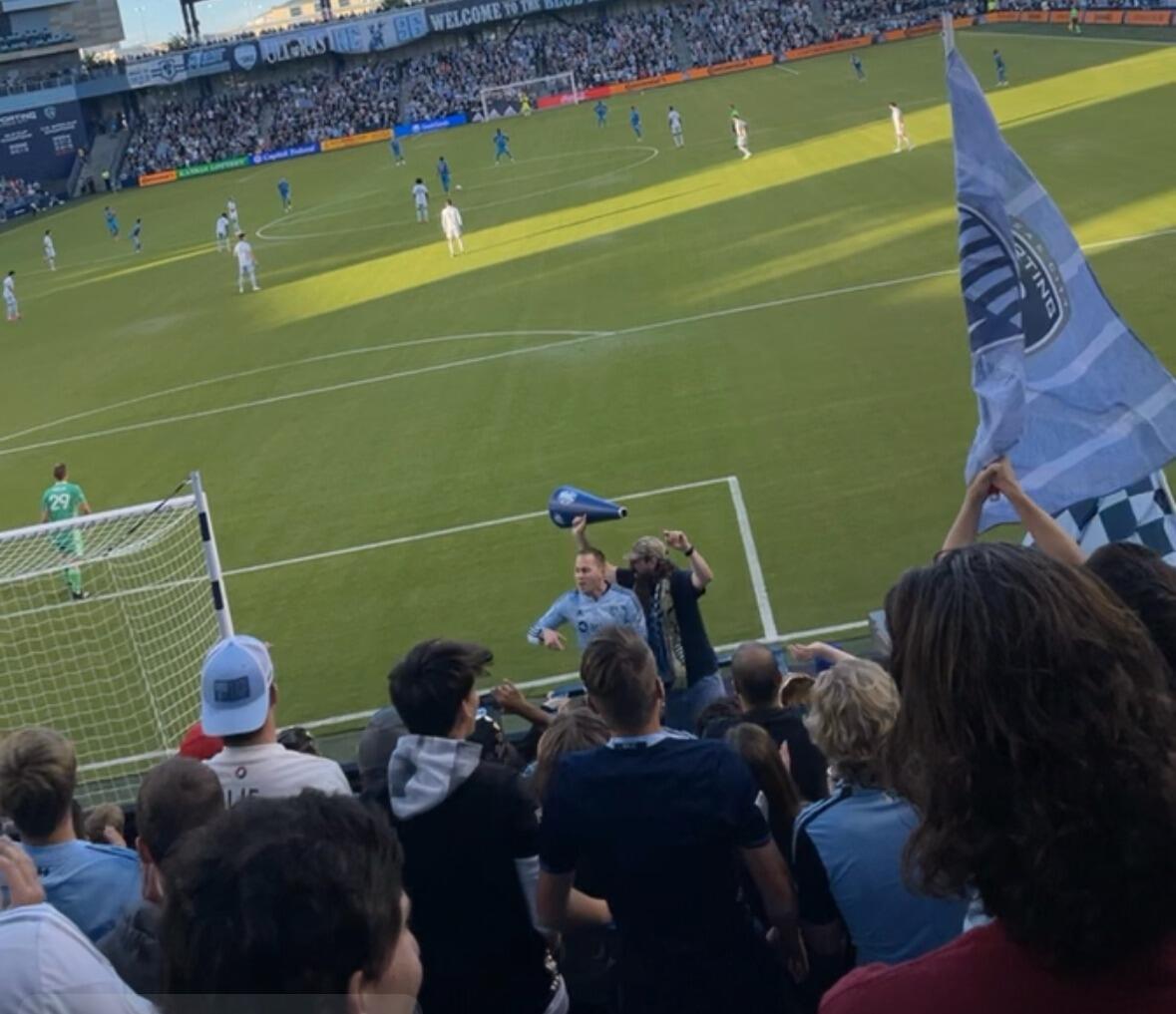 First locked eyes at a Sporting KC game