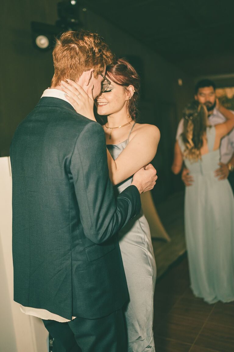 Our first slow dance together 