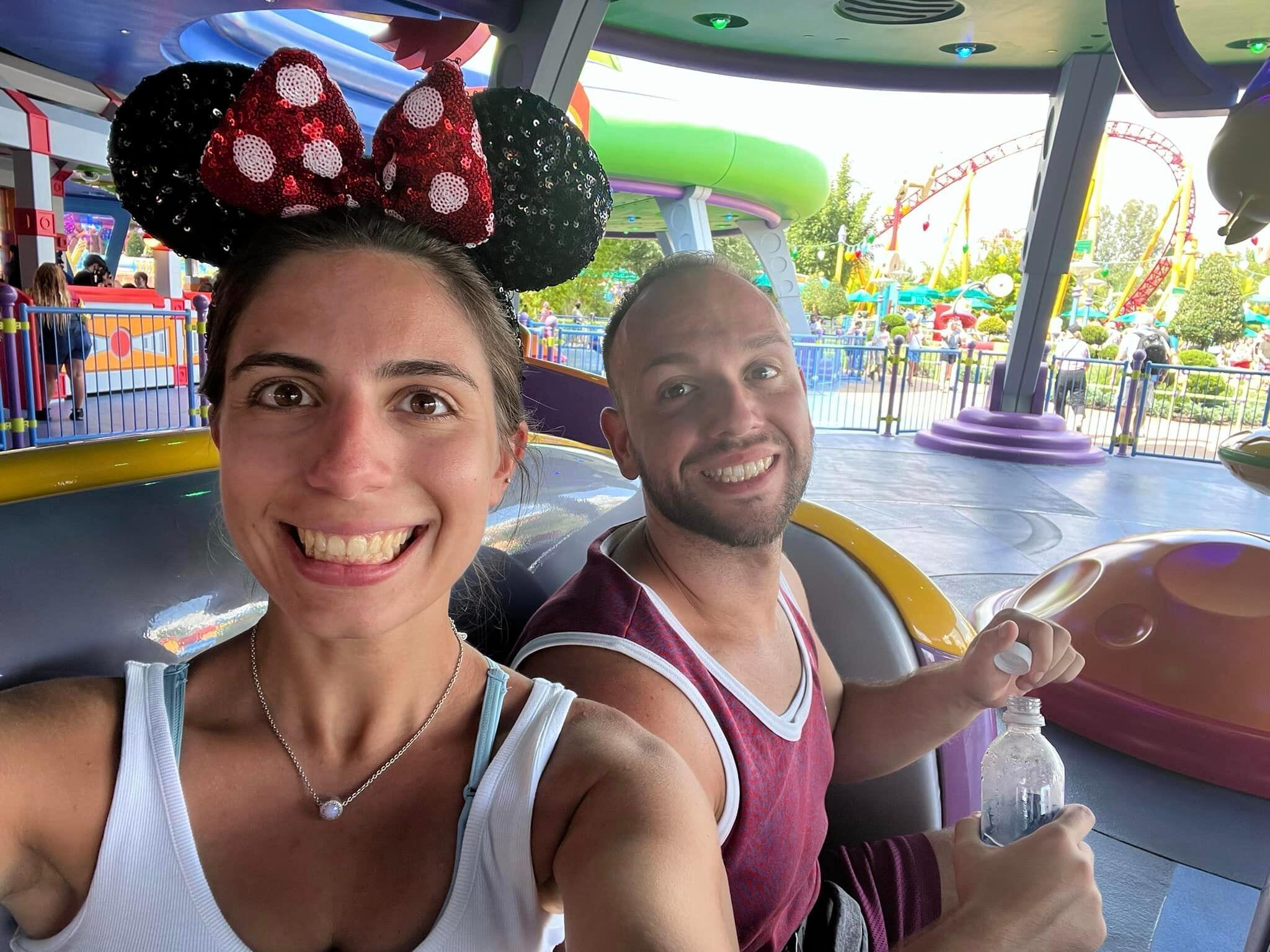 Our first time flying together was to Disney World in Orlando!
