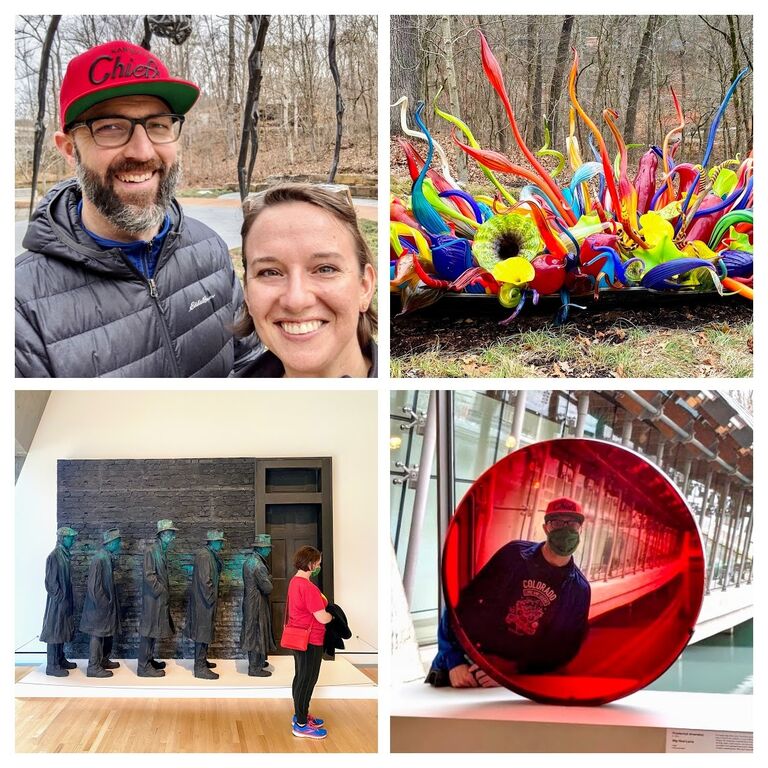 Our first road trip was a weekend getaway to Bentonville, Arkansas! We loved the Crystal Bridges Museum of Art, downtown Bentonville, and the bike-friendly everything, everywhere!
