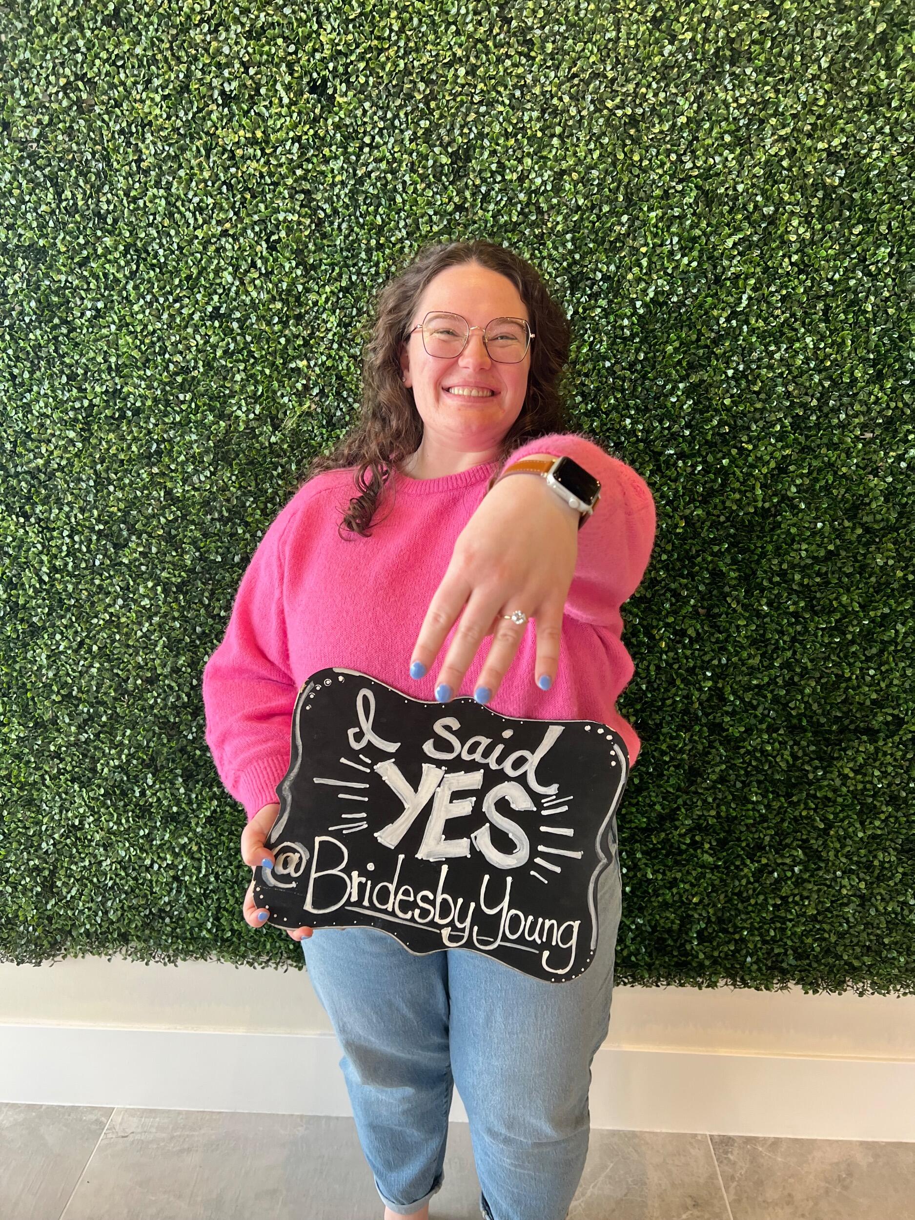 Lauren says yes to the dress!