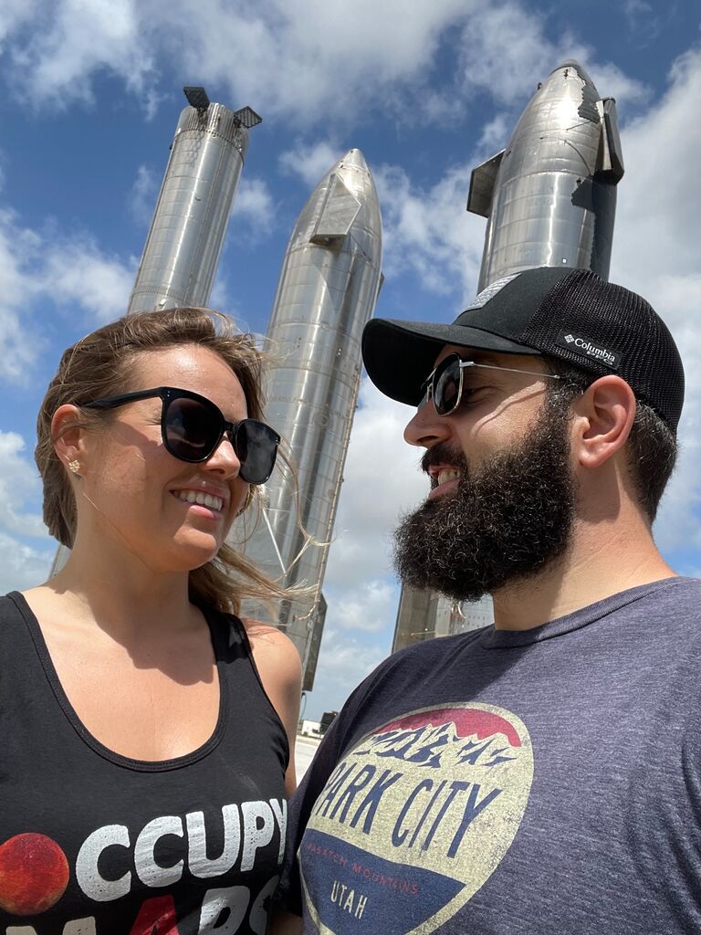 Boca Chica, TX at the SpaceX rocket production facility
