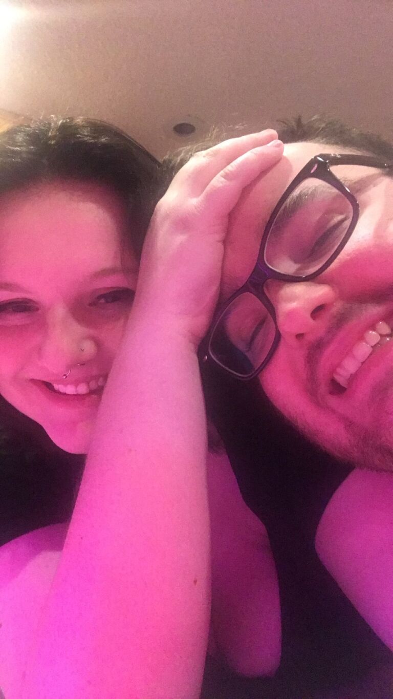 Their first "date" continued. Despite the awkward start, and after many games of beer pong, they ended up talking until the lights came on at 4am. 