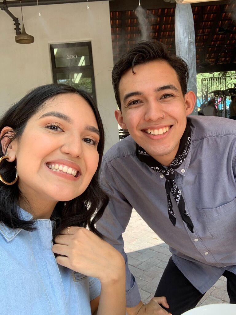 The very first time we met in person at the Mercado San Augustine!