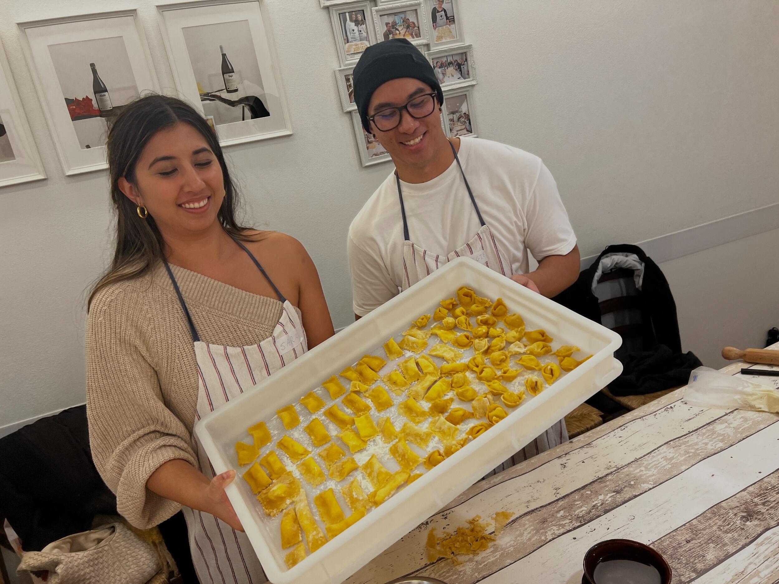 then spend the rest of the time making pasta in italy