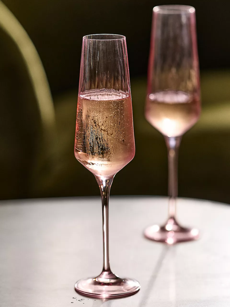 Anthropologie flute glasses