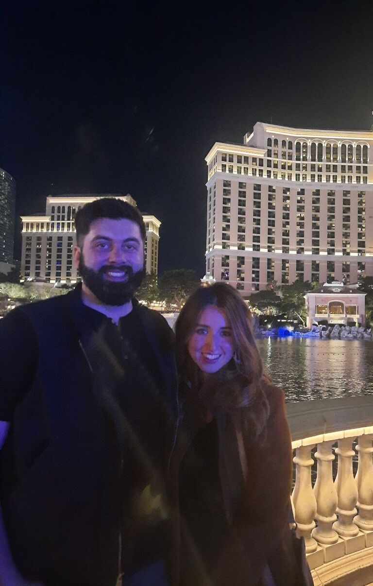 Jazmin met Kent's oldest college friend, future groomsmen, and his beautiful girlfriend (now wife) over New Year's weekend.