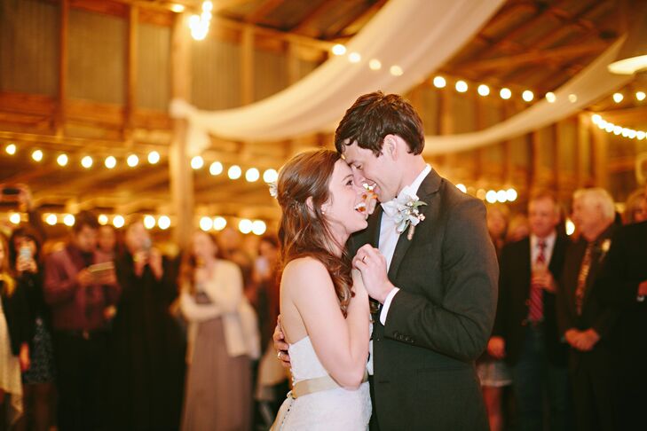 First Dance At Texas Ranch Barn Wedding