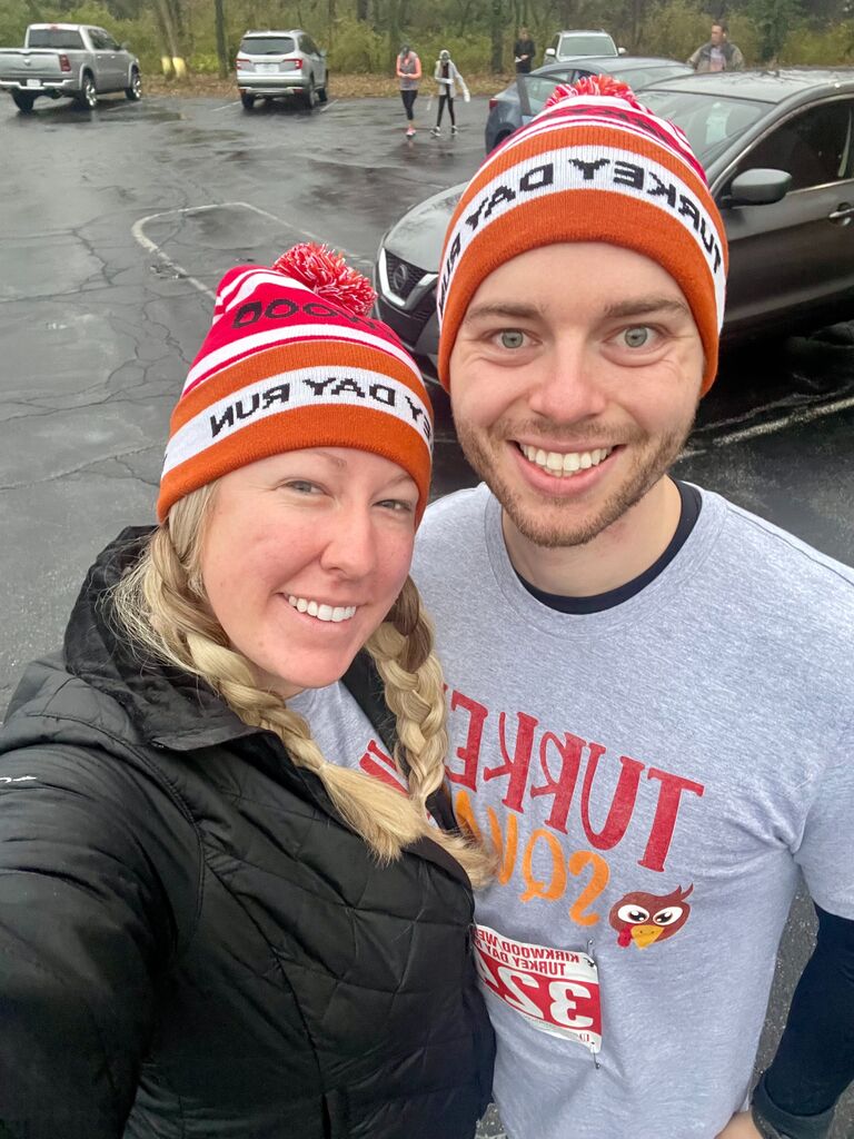 Our first Thanksgiving and Turkey Trot together in St. Louis! 