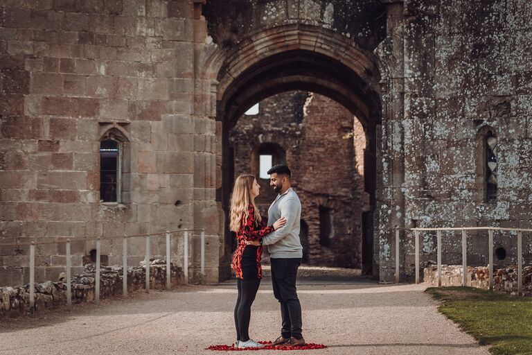 She Said Yes!! Having just completed her Chartership, we decided to plan a spontaneous trip to Wales. Little did Jenni know that this was where Hinesh would ask her to be his life partner. He spent 2 months planning the perfect surprise to demonstrate his love. He planned a morning walk, followed by an afternoon picnic around Tintern Abbey before whisking her away to Raglan Castle to ask her the easiest question he has ever had to ask. Thankfully she said Yes!