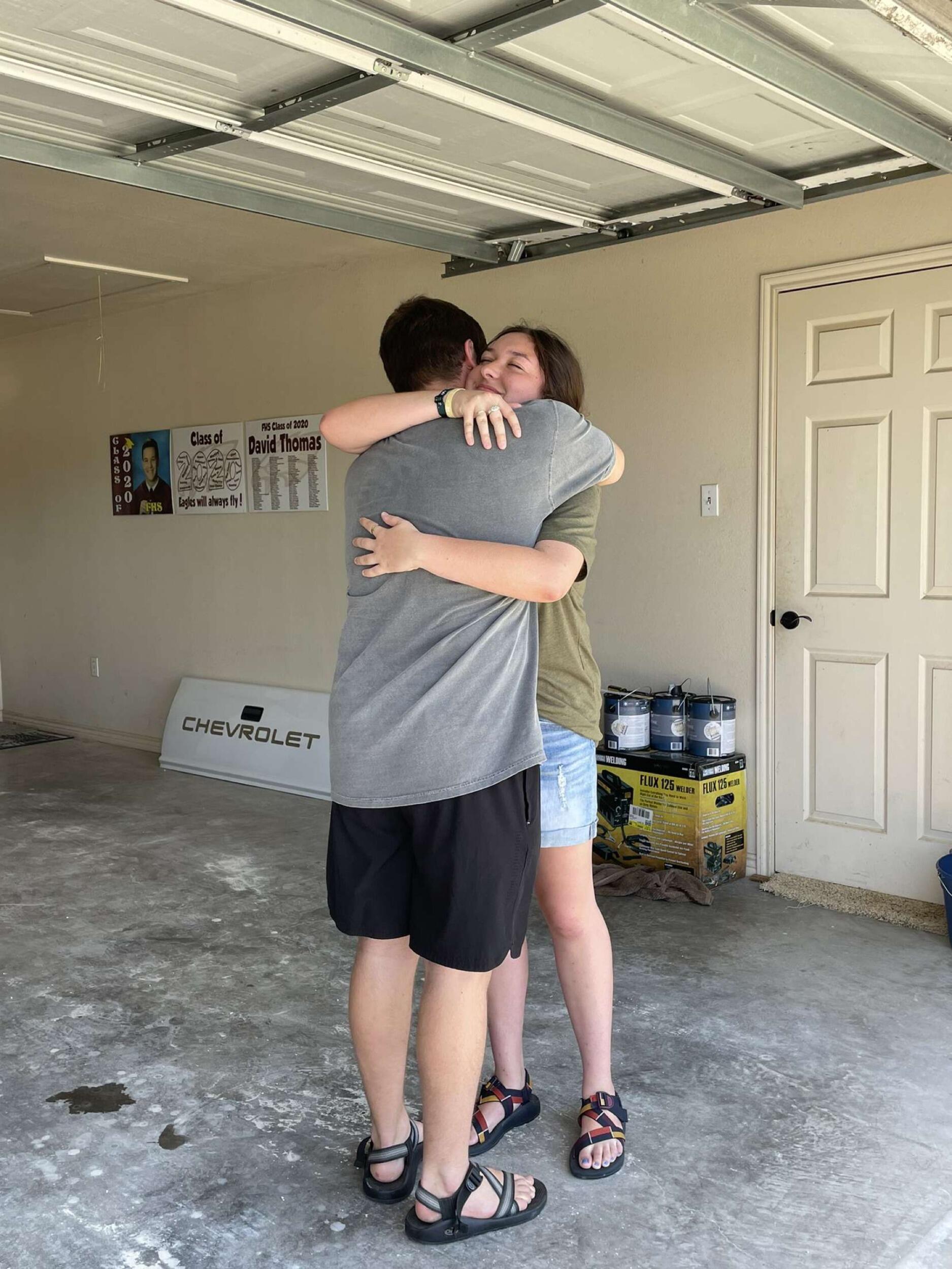 We became close friends during our sophomore year at SHSU. However, as our friendship grew, we began recognizing that we wanted to be more than friends. We decided to wait until the end of the summer to decide whether or not to pursue this relationship. This image is the last time we saw each other before heading out for the summer. While we knew that nothing was officially confirmed at this time, it was still hard to leave a best friend behind. 