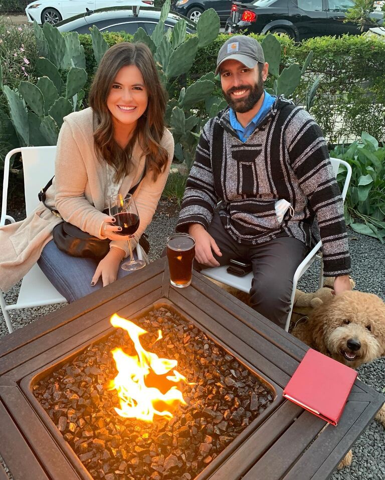 One of their last dinners in San Antonio. They were Dallas bound!