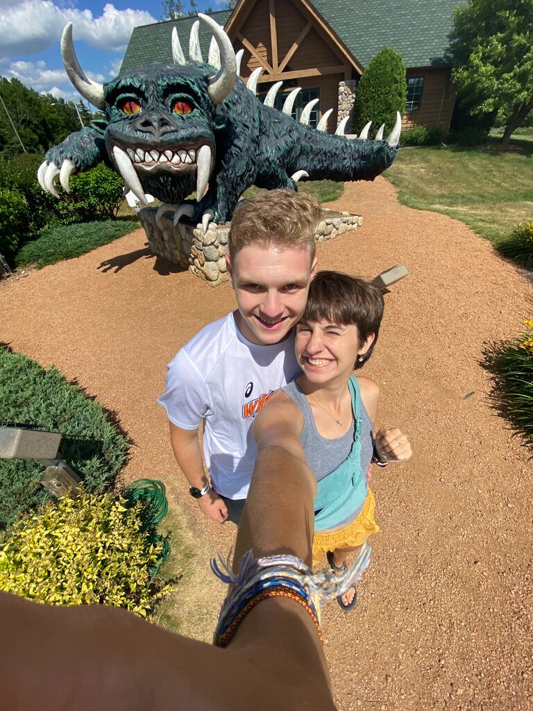 Jacob visits Natalie while she is working at Honeyrock!
