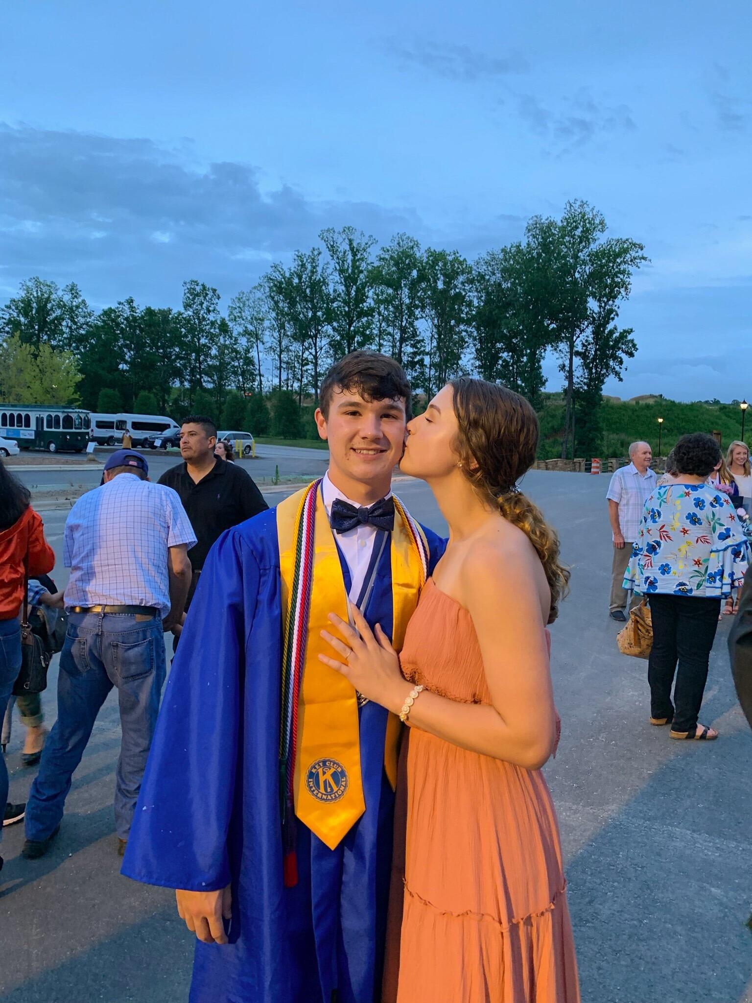 Evan's high school graduation