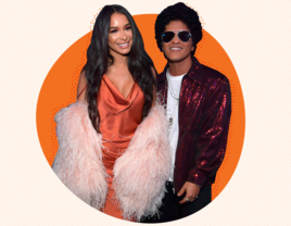 Bruno Mars and girlfriend Jessica Caban.