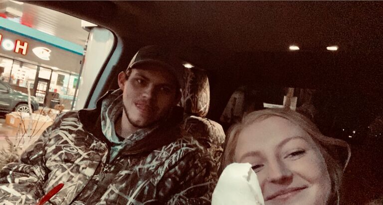 Our first ice cream date/selfie :)