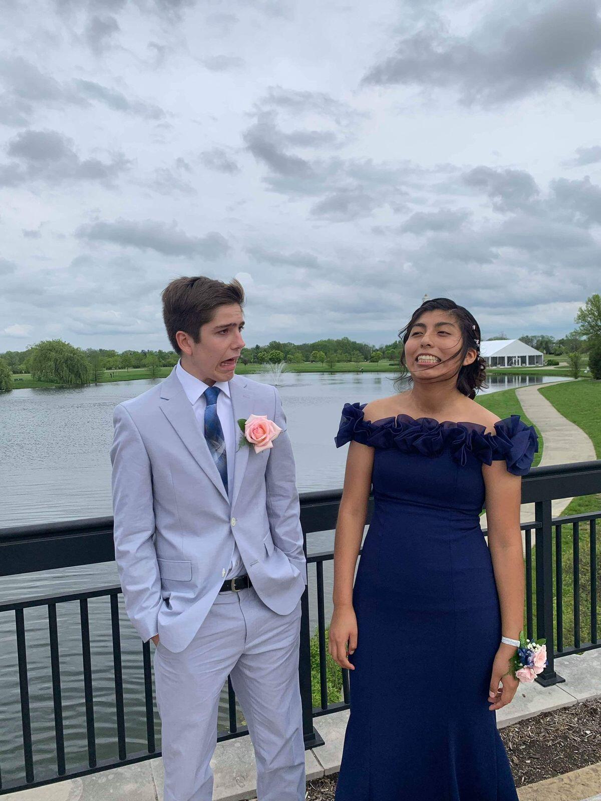 After a couple of years of being friends, and maybe an "I like you" and "I like you too" phrases said once or twice, we decided we wanted to date during Mel's last year at IA. But not without going to a couple banquets together first!