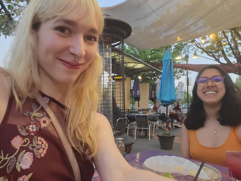 Agatha couldn't wait any longer and told Esha that she loved her, to which she replied... at Tres Hermanas?? (She loved her back, too)