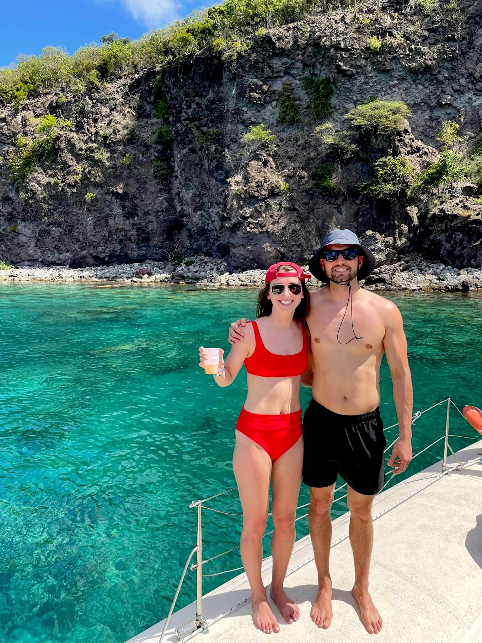 First international trip together to Nevis