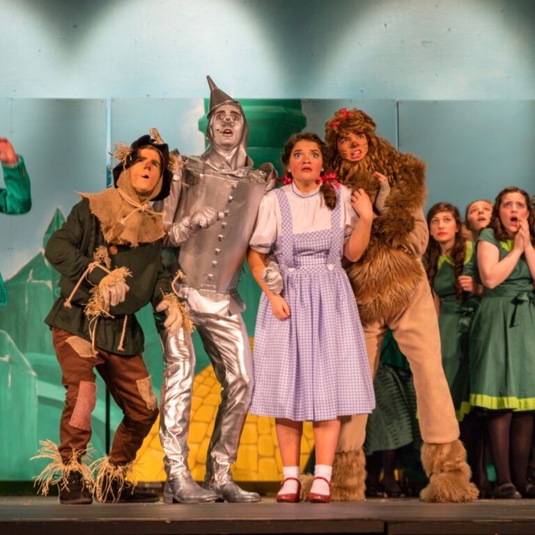 Dorothy and the Tin Man in The Wizard of Oz