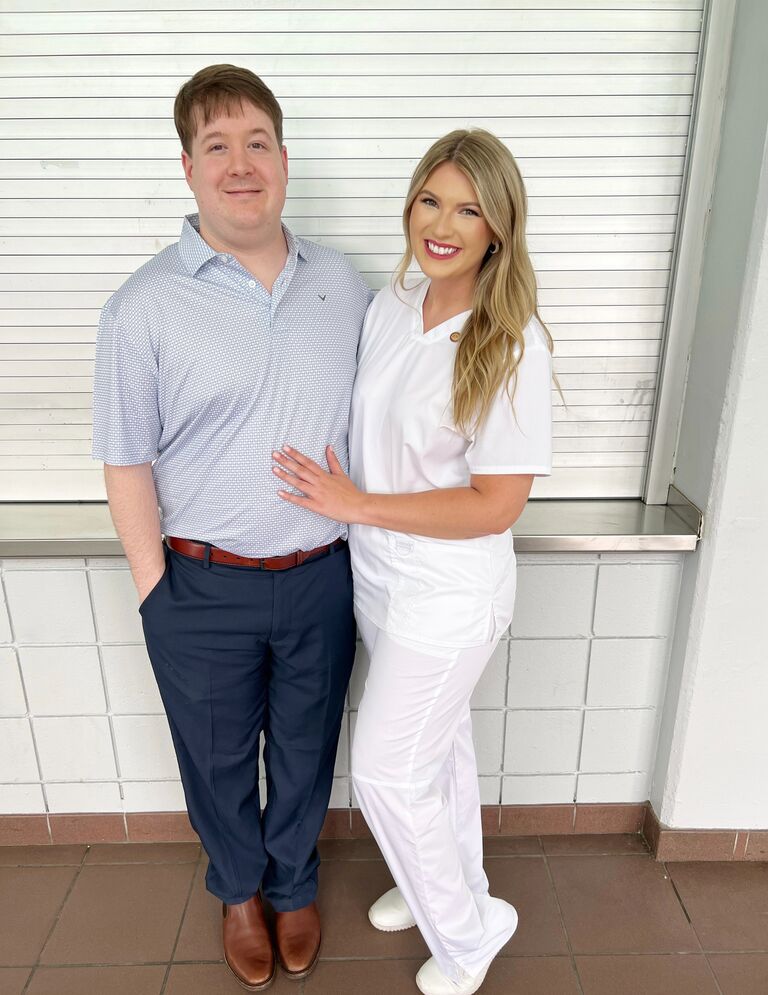 I graduated RN school. He was my rock during this stressful year!