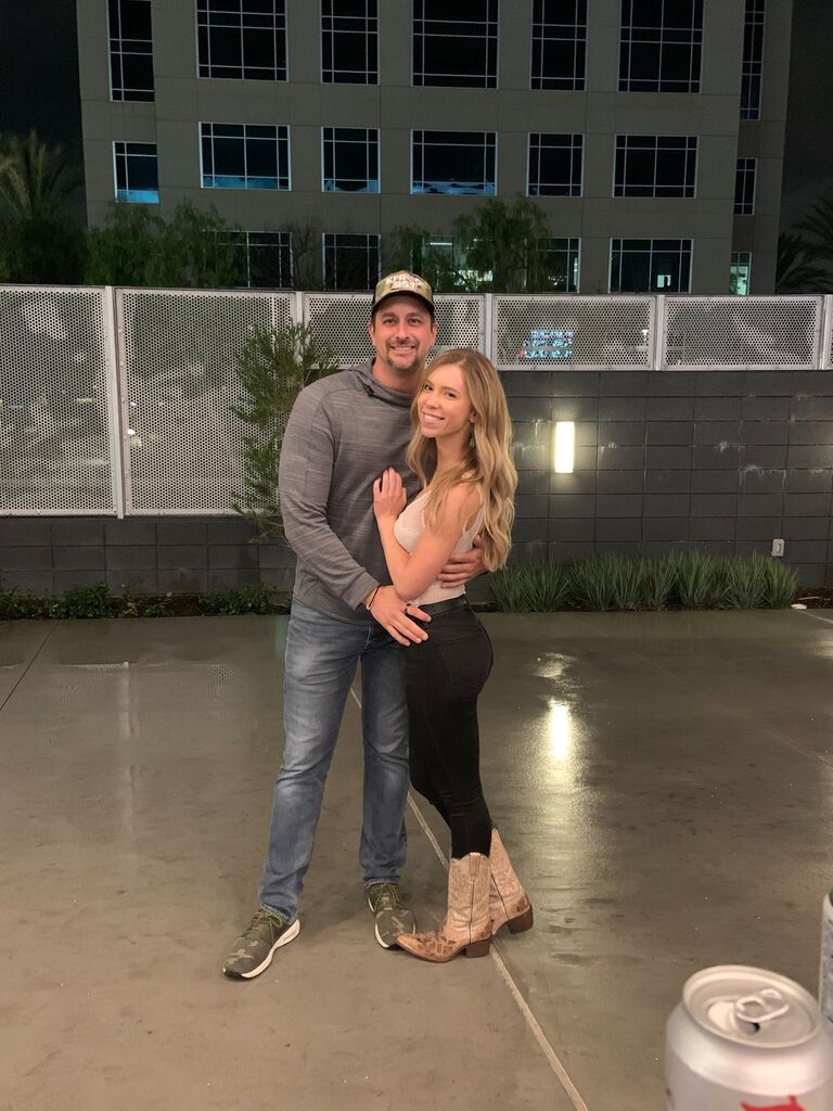 After frozen pizza and wine on Valentine's Day, and unmatched conversation that led both to believe that this bond might be a rarity, David and Taylor attempted going out in public together again, despite previous endeavors ending at a memorial and urgent care. This was the first of many concerts together. 