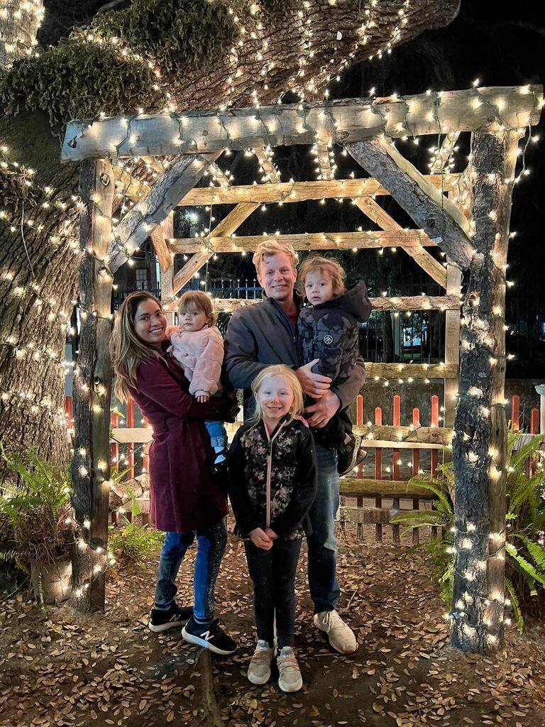 This is our last family picture from 2023. We went to St. Augustine to say good-bye to the holidays.