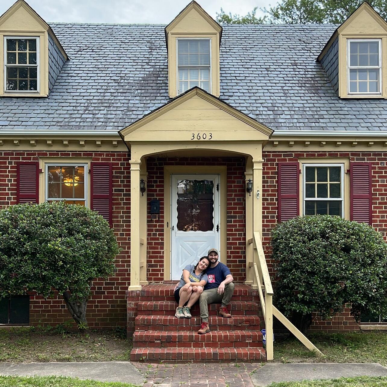 We're homeowners! We bought a house and have been working hard on our fixer upper.