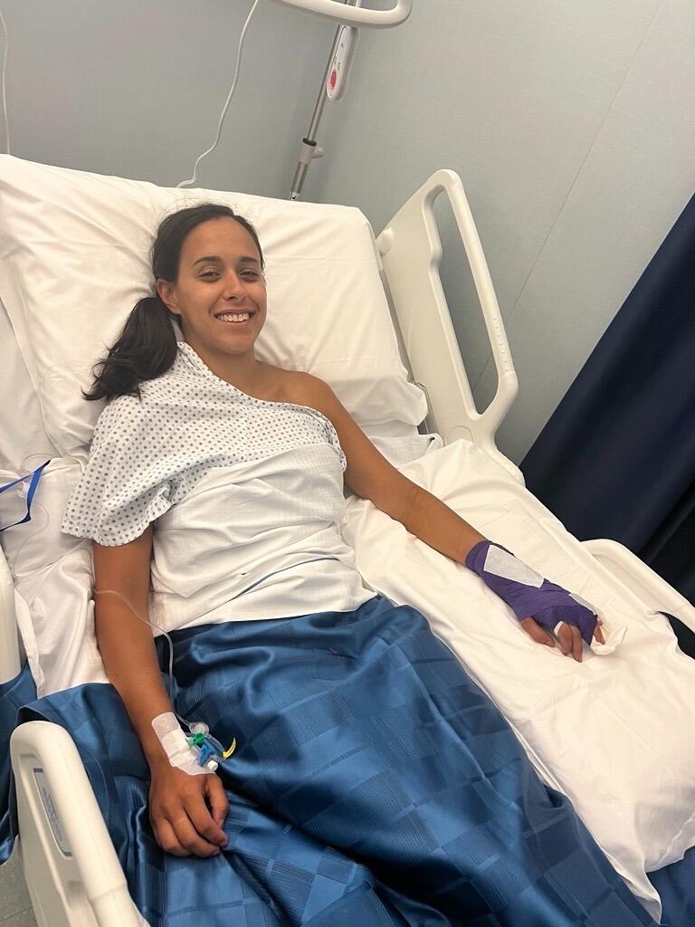 Trish’s first (and hopefully last) surgery in Italy