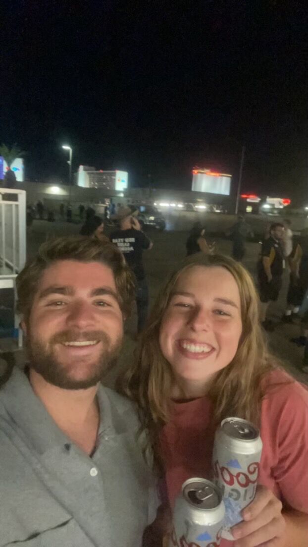 That same trip we snuck into our first concert, Sam Hunt!