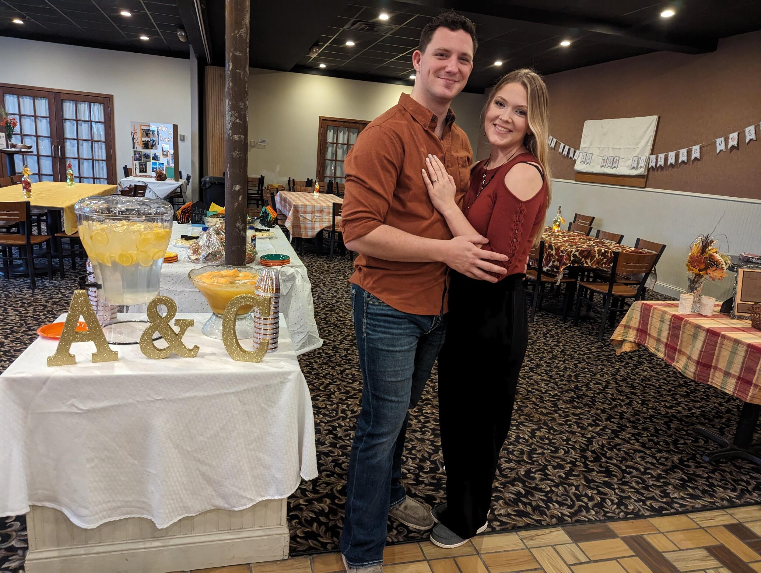 Wedding shower day! Of course, there was no snow in Minnesota until the party started!