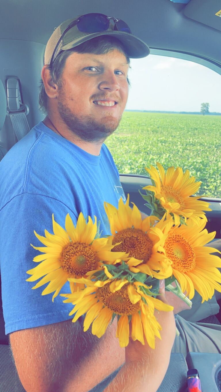 Stephen always takes me to look at the sunflower fields during dove season. 