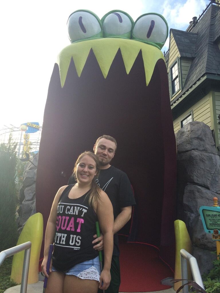 Our first date, playing mini golf and Halloween Horror Night at Universal Studios