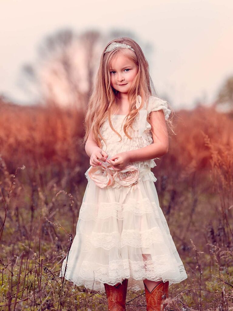 25 Rustic Flower Girl Dresses for Toddlers & Junior Bridesmaids