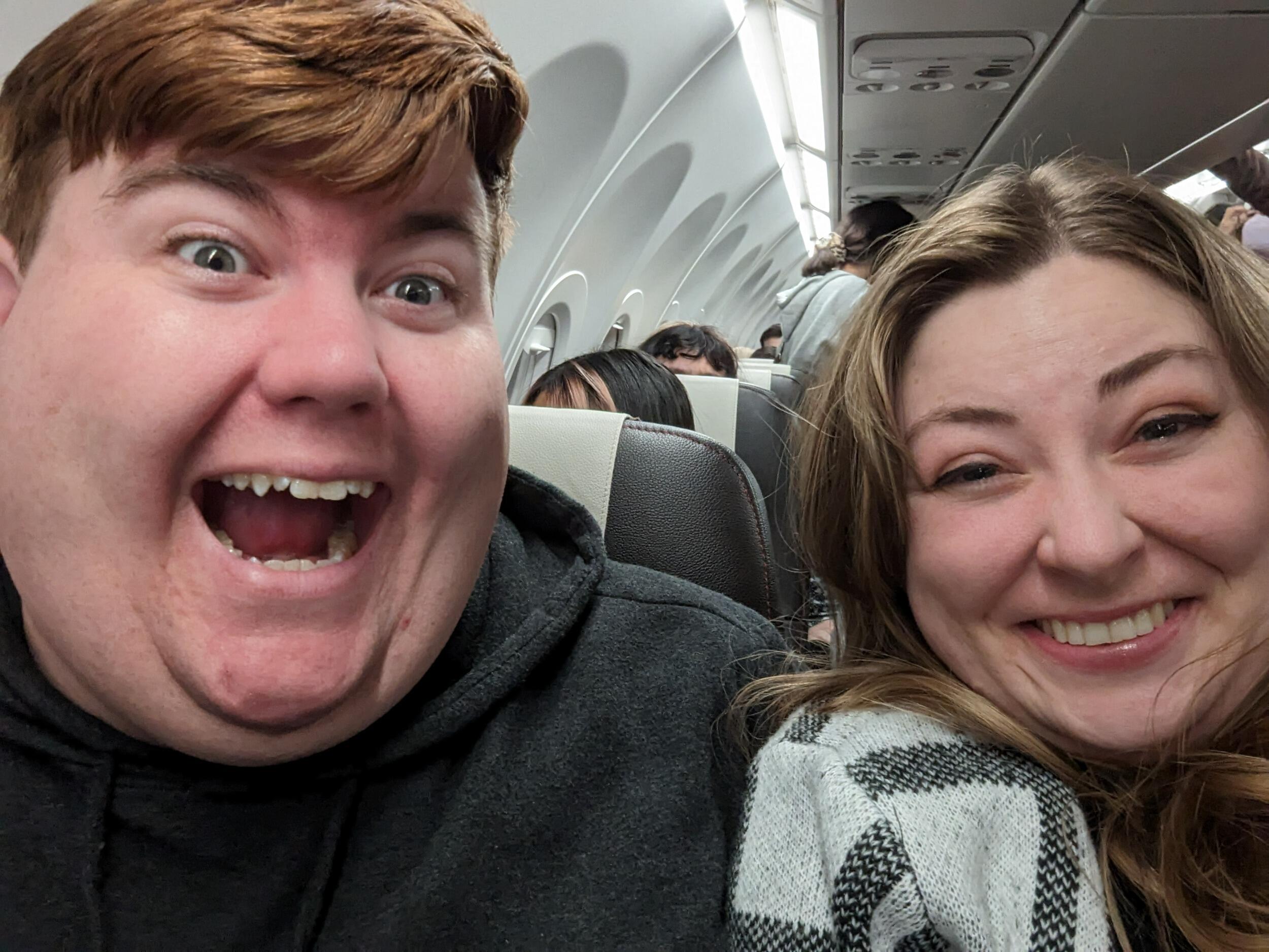 On the way to Italy. Kyle had the ring in his pocket. Chloe had a suspicion. Too much excitement to contain!