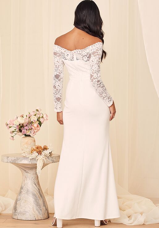lulus off the shoulder mermaid gown