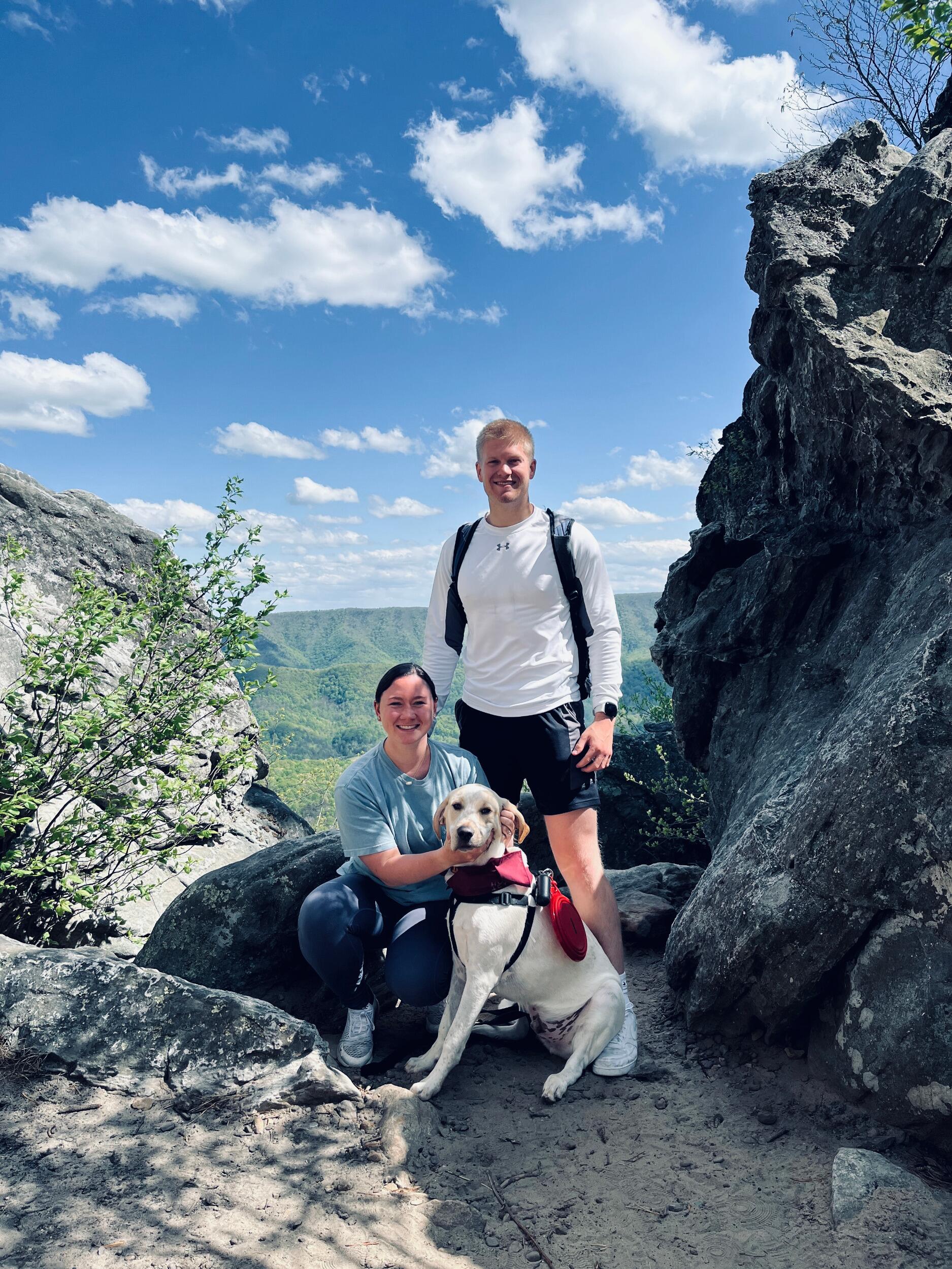 First ever hike when Connor found out that Amber is very out of shape. BUT...made it up there anyway. Dragon's tooth trail. 