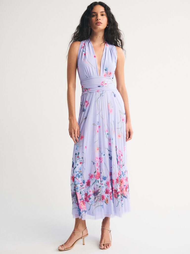 Abercrombie & Fitch convertible summer wedding guest dress