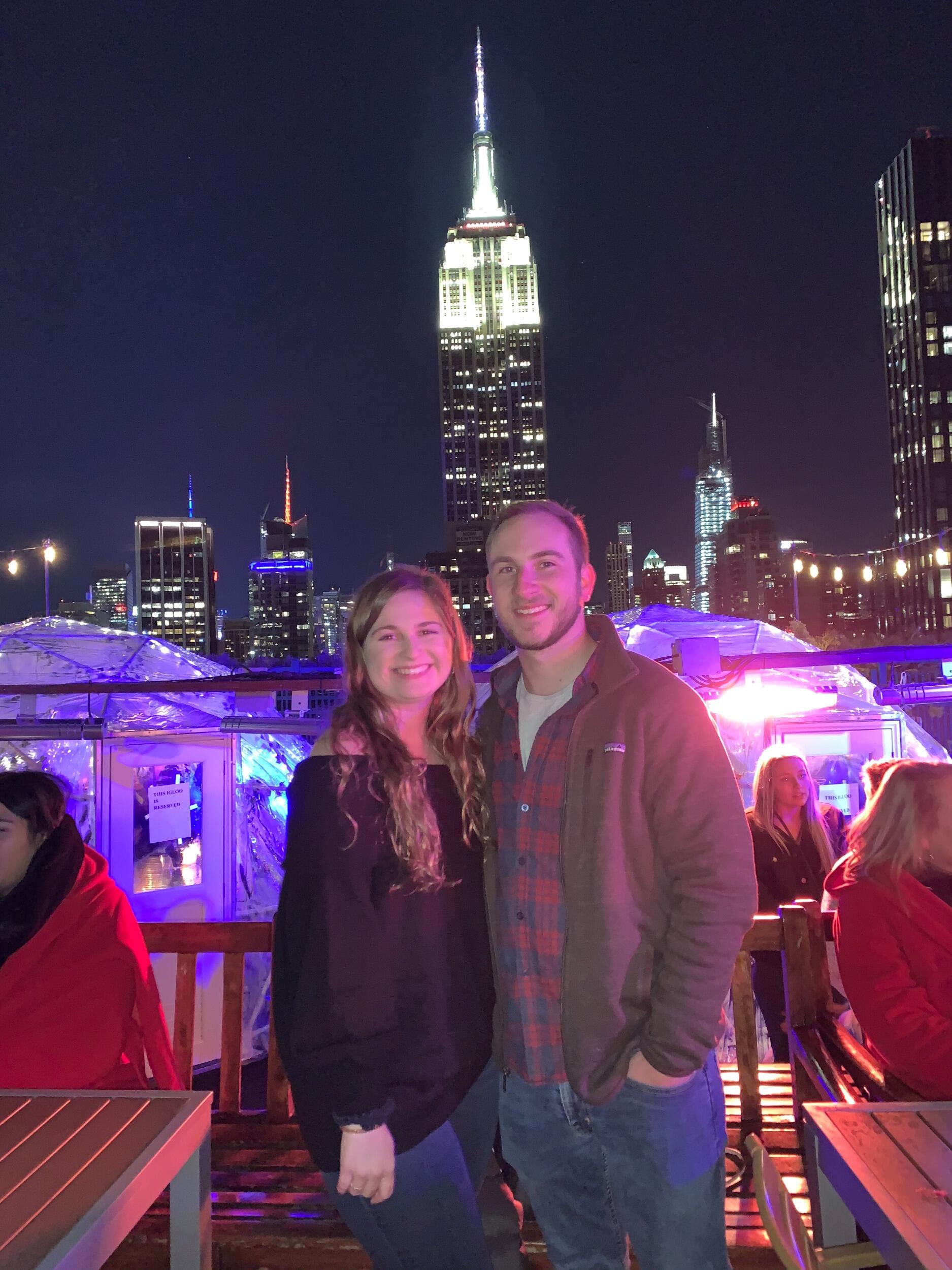 In 2019 they visited New York City during Christmas time. 