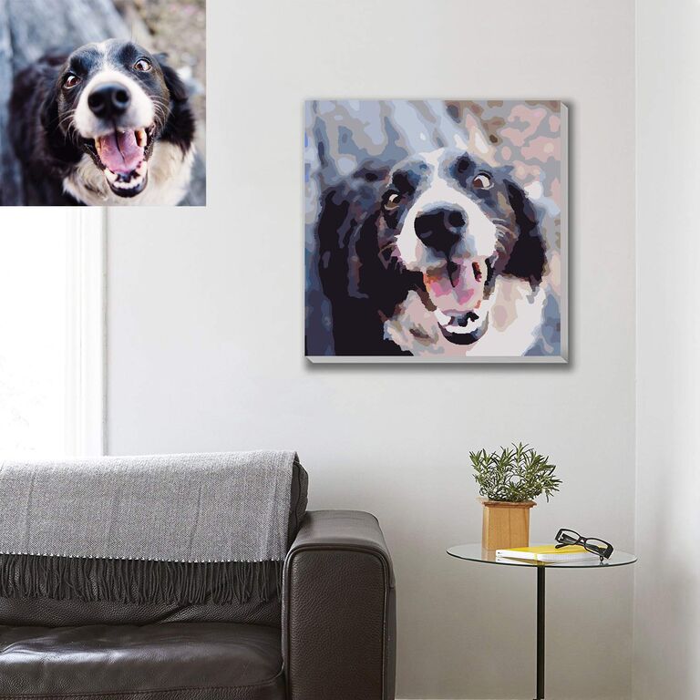 Custom paint-by-numbers romantic gift for girlfriend