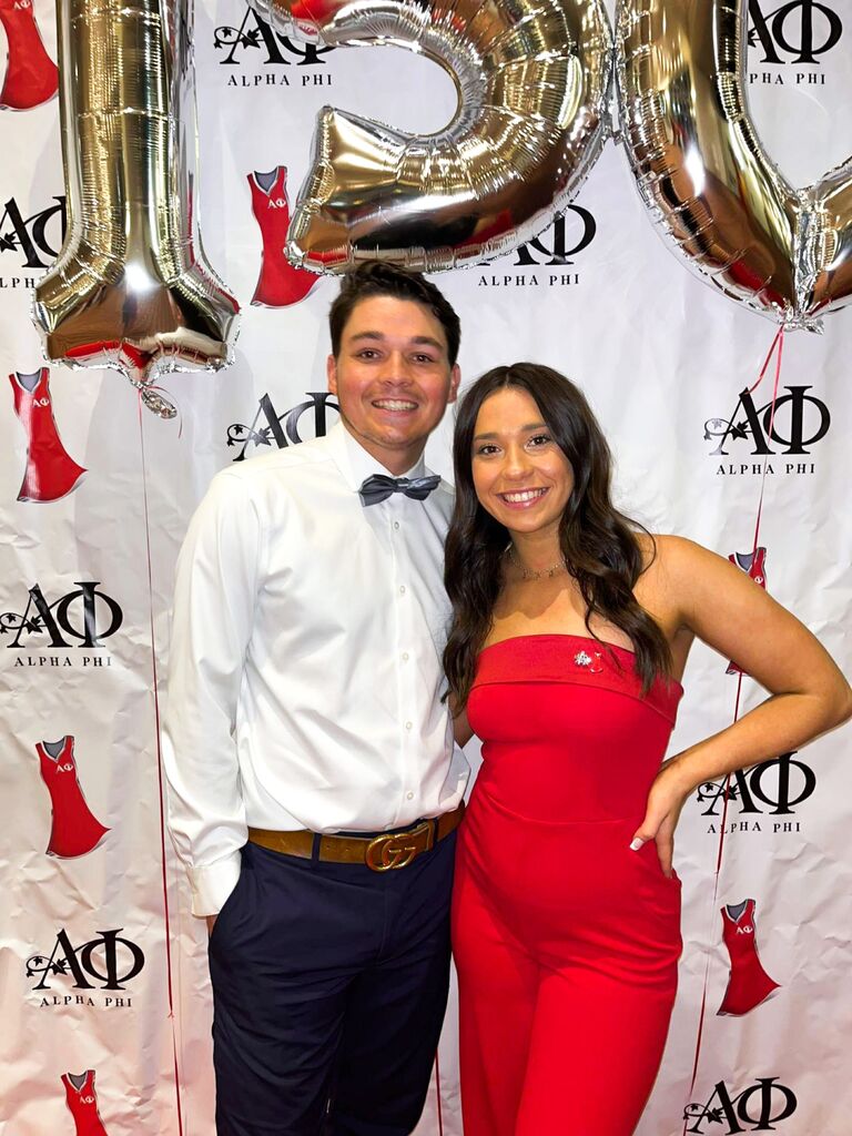Leah's last Red Dress Gala as Alpha Phi President