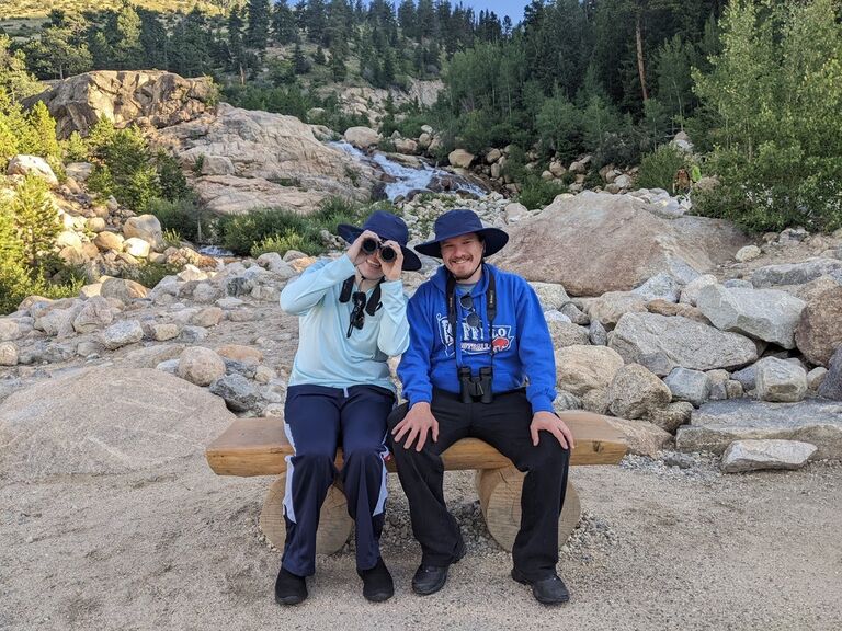 Our first time seeing the Rocky Mountains.